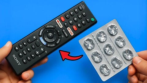 Unbelievable! Fix Any Broken TV REMOTE in Just 1 Minute With EMPTY PILL PACKS! 😱