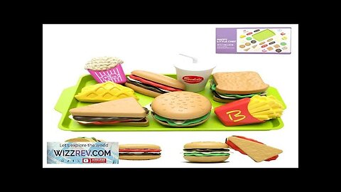 Children Hamburger Pretend Play Cooking Toys Set Mini Simulation Food Kitchen Toys Review