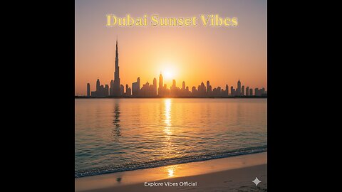 Dubai Sunset Vibes 🌅 | Breathtaking Skyline & Golden Hour at the Beach”