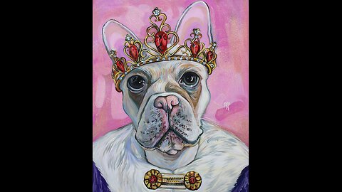 Queen Carmella Pet Portrait Live Paint Session