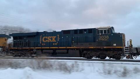 CSX Train 4 of 5 of nonstop Train action