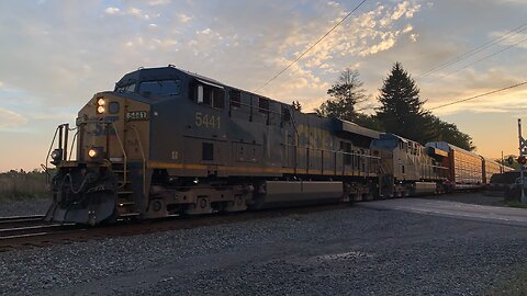 CSX Trains 5441 and 5496 up close and personal