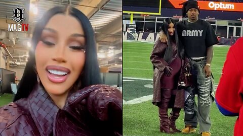 Stefon Diggs "BM" Cardi B Attends His Game Against Offset's Home Team Falcons! 🏈