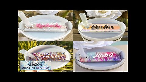 Personalized Acrylic Tumbler Name Plate Colorful Custom Tumbler Name Tags for Quencher Review