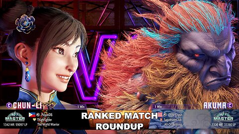 Kuya Kalbo SF6 Ranked Roundup. Chun Li Master Rank [Hori Fight Stick]