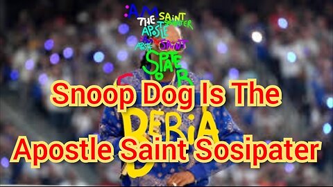 Snoop Dog Is The Apostle Saint Sosipater