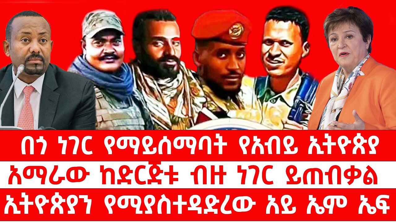 በጎ ነገር የማይሰማባት የአብይ ኢትዮጵያ // አማራው ከድርጅቱ ብዙ ነገር ይጠብቃል // ኢትዮጵያን የሚያስተዳደረው አይ ኤም ኤፍ