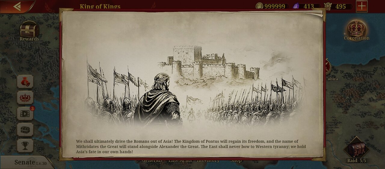 Great Conqueror Rome: Rise of Monarchs: Ruler: King of Kings: Mithridates VI v4