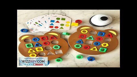 1 Set Little Bear Geometry Matching Puzzle Puzzle Montessori Education Block Parent Review