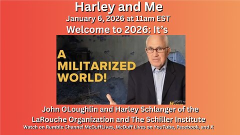 Harley and Me, January 6, 2026: "Welcome to A Militarized World!"