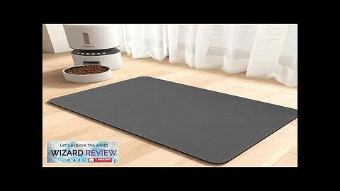 MontVoo-Absorbent Pet Feeding Mat-No Stains Dog Mat for Food and Water Bowl-Quick Review