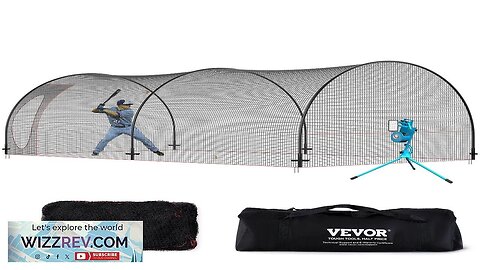 VEVOR Baseball Batting Cage Softball and Baseball Batting Cage Net and Frame Review