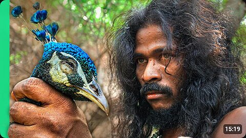 Sri Lankan Tribe Hunts Peacock!! 24 Hours With the Vedda!!