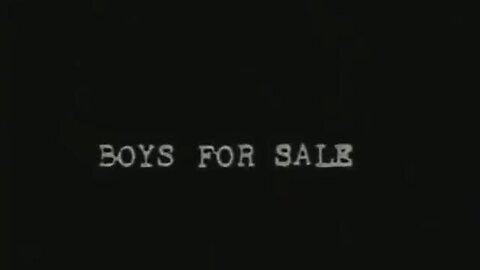 Boys For Sale - The Forgotten (1981) [Elite child sex slaves]