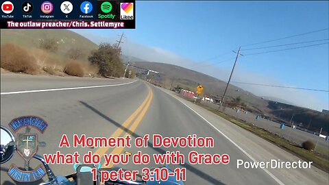 A Moment of Devotion what do you do with Grace 1 peter 3:10-11 #theoutlawpreacher