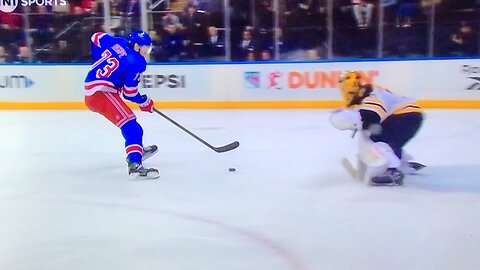 Rangers #73 Matt Rempe Gets a breakaway chance. 🤢