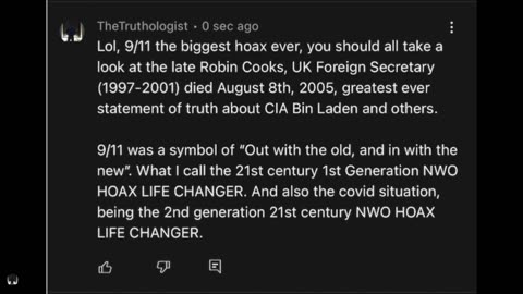 Top5s YouTube Channel Banning Truth comments About 9/11 Hoax.👁 💡