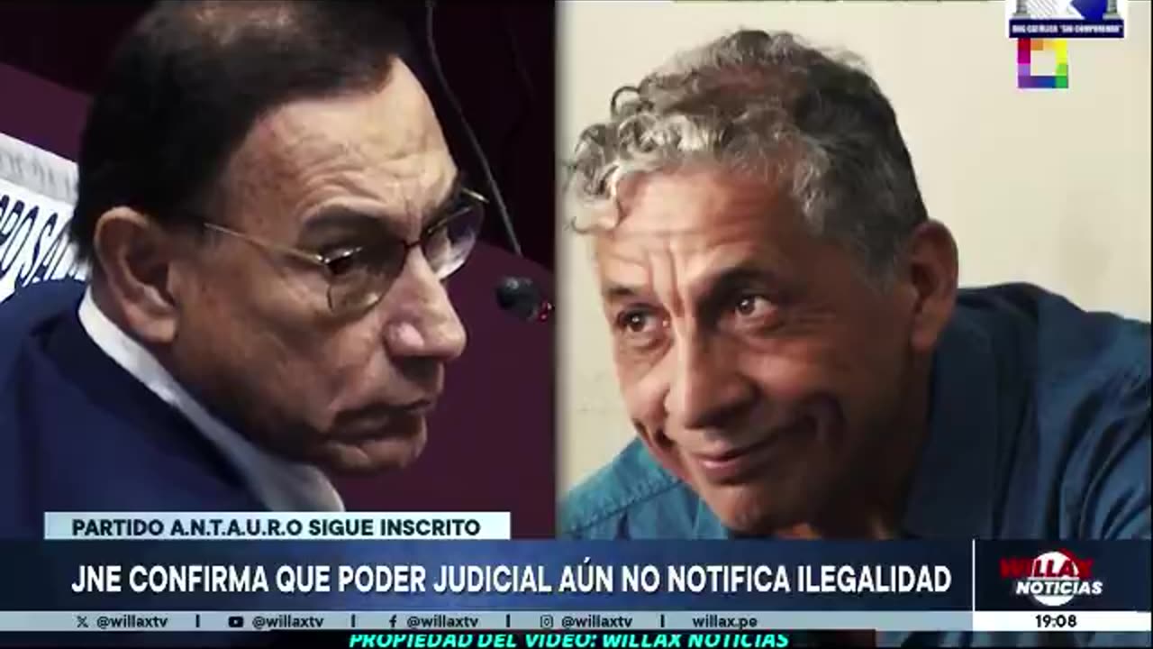 AÚN NO NOTIFICAN AL JNE LOS FALLOS JUDICIALES QUE DESCALIFICAN A ANTAURO Y A VIZCARRA