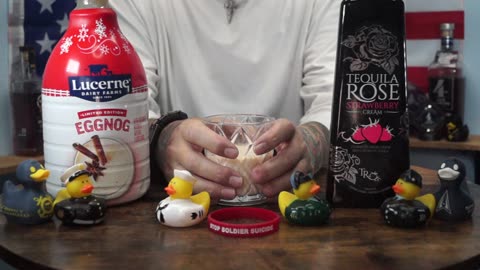 Mark Issacs - Tequila Rose Strawberry Cream Liqueur & Lucerne Eggnog