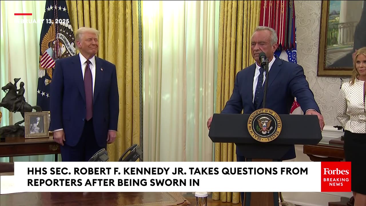 BREAKING NEWS HHS Secretary Robert F. Kennedy Jr. Takes Questions Moments After Swearing-In