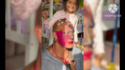 Dwayne Johnson gets hilarious makeover from his daughters, video leaves fans in stitches|Watch Video