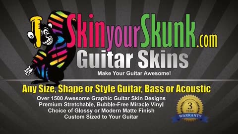SkinYourSkunk.com Guitar Skins