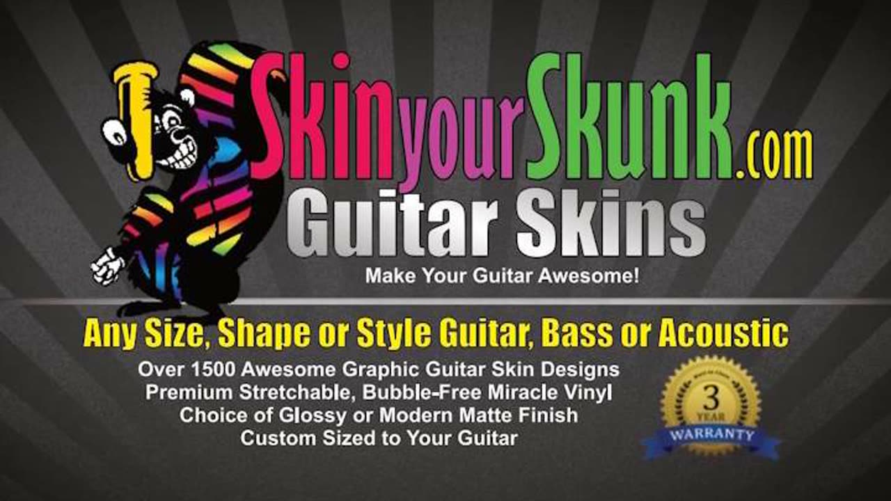 SkinYourSkunk.com Guitar Skins