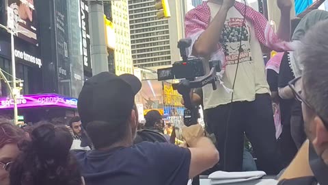 Palestinian: a war criminal is in New York City.