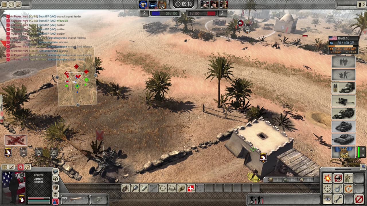 USA vs. Hard AI (Men Of War: Assault Squad 2)