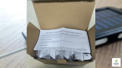 4 Pack White Solar Powered Gutter Lights