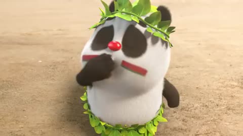 【Bamboo Panda❤️】Do u like Bamboo n Dundun's new look | Chinese Short Animation | 熊猫班卜 #shorts #funny