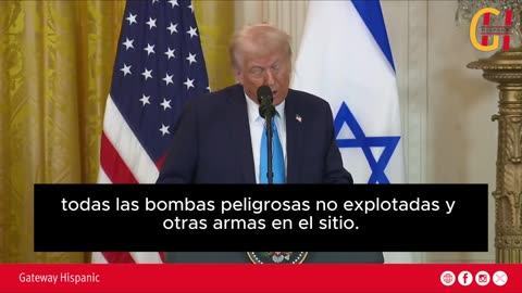 EE.UU. tomará el control de la Franja de Gaza, así lo dijo el presidente Donald Trump.