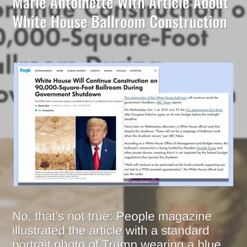 Fact Check: People Magazine Did NOT Publish Image Of Trump As Marie Antoinette With Ballroom Story