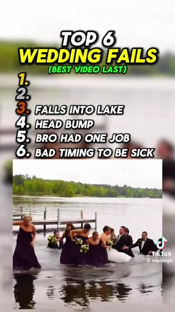 top 6 wedding fails