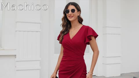 This Sexy V-Neck Bodycon Dress Will Have All Eyes on You