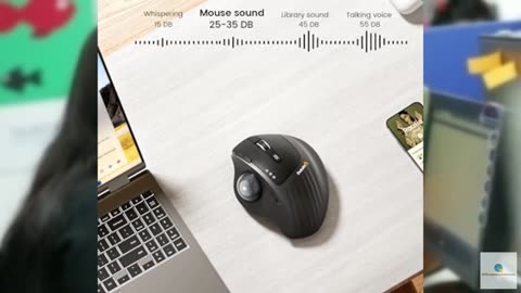 ProtoArc Wireless Trackball Mouse, EM01 NL Ergonomic Bluetooth Rollerball Thumb