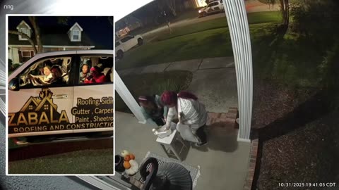 Adults Take 40 Fun Dips & Pumpkins Off Homeowners Porch