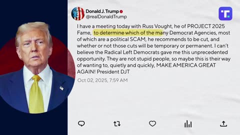Government shutdown update: President Trump issues warning to Democrats if no deal reached