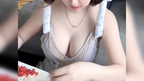 Lovely Asian Girl Tries Delicious Food!