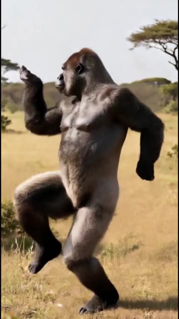 SHOCKING! You Won’t Believe How This Gorilla Is Dancing In The Wild! 🦍🔥