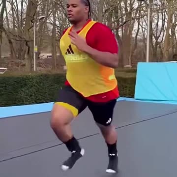 Fanum shares that he’s injured himself after running on Mr Beasts giant treadmill