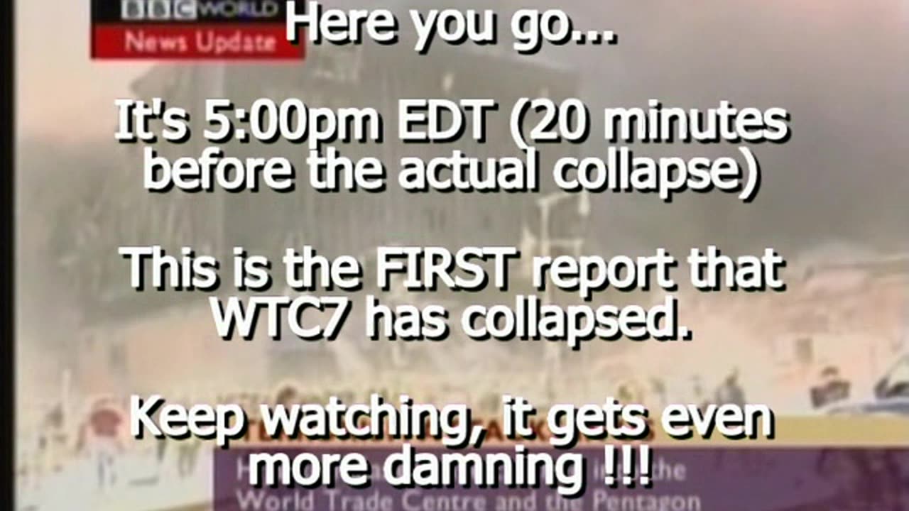 WTC7 20min warning on BBC