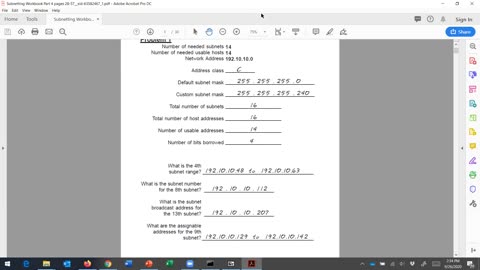 Subnetting Part 2 - Video #1