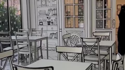 Artistic Restaurant Is Rendered Down