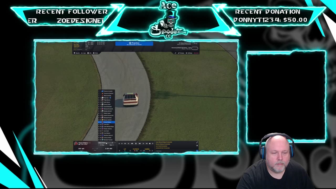 Slashing positions. Halloween hits iRacing 1440p