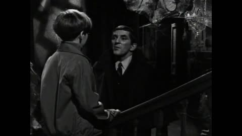 1967 Dark Shadows: Barnabas stalks The Old House and shocks David