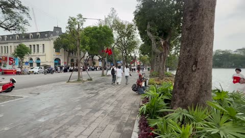 Chicken soup at Ho Guom Quan in Hanoi, Vietnam