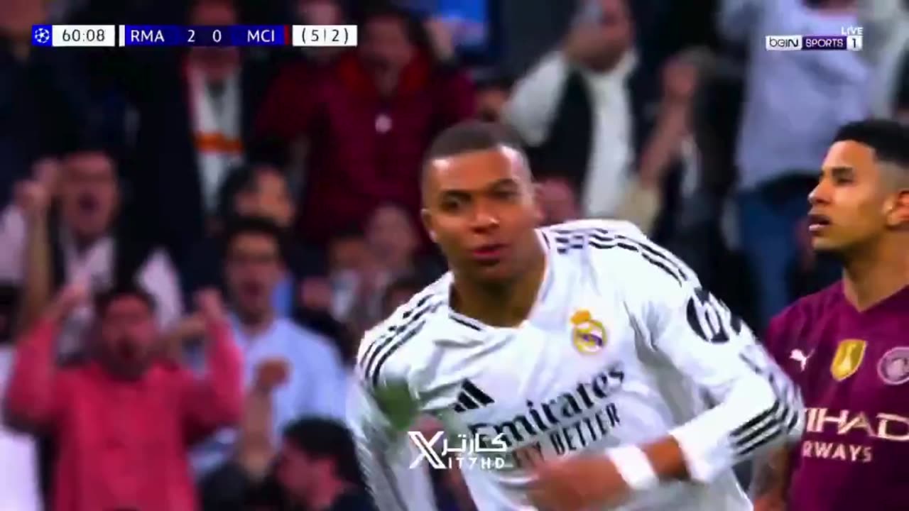 Mbappe’s third goal. ⚽️⚽️⚽️