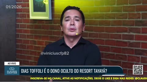 Cláudio Dantas afirma que Toffoli precisa ser afastado do STF