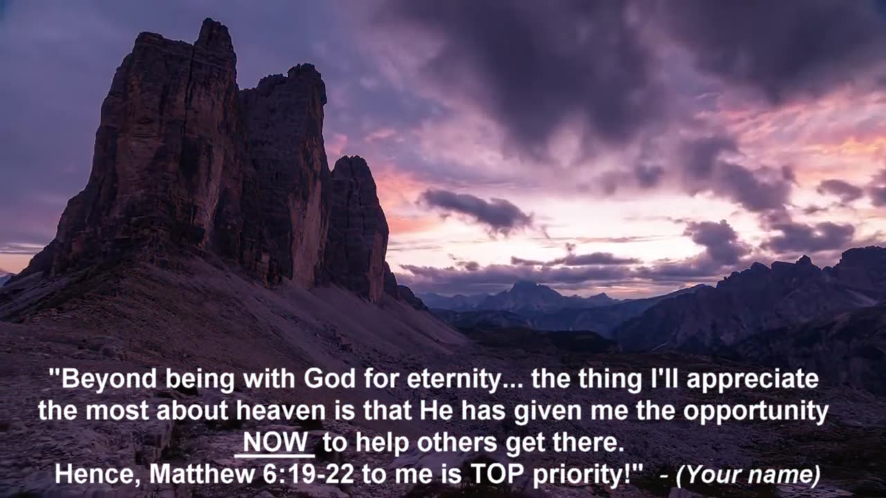 (PRECIOUS TRUTH NUGGETS) - VIEWING LIFE WITH AN ETERNAL PERSPECTIVE (Kingdom Of God AWARENESS)